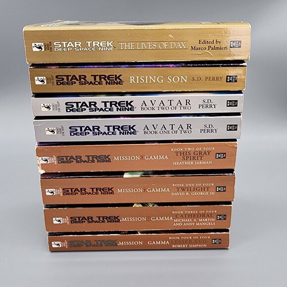 Star Trek DS9 Book Lot of 8 • Mission Gamma • Avatar • Lives of Dax • 2000s - Picture 1 of 6